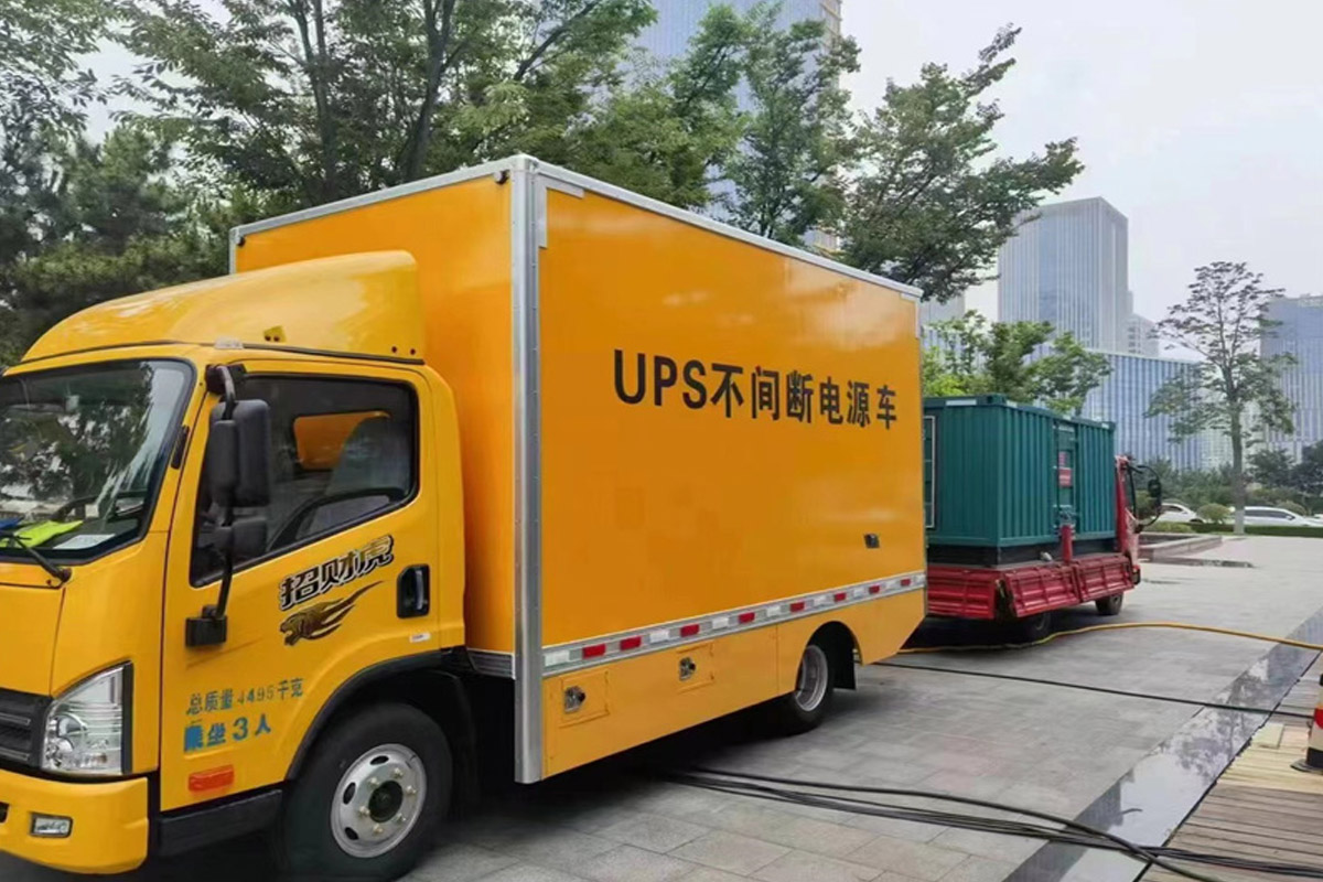 锡林浩特发电机租赁施工现场