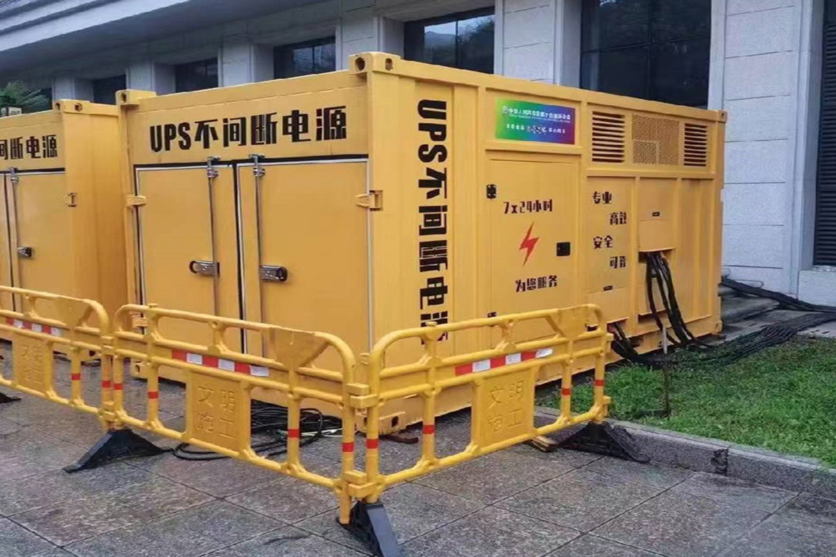 锡林浩特发电机租赁施工现场