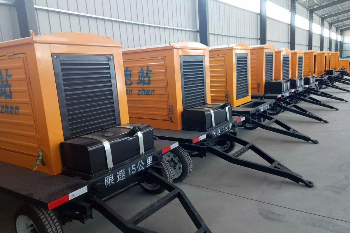 锡林浩特发电机租赁施工现场